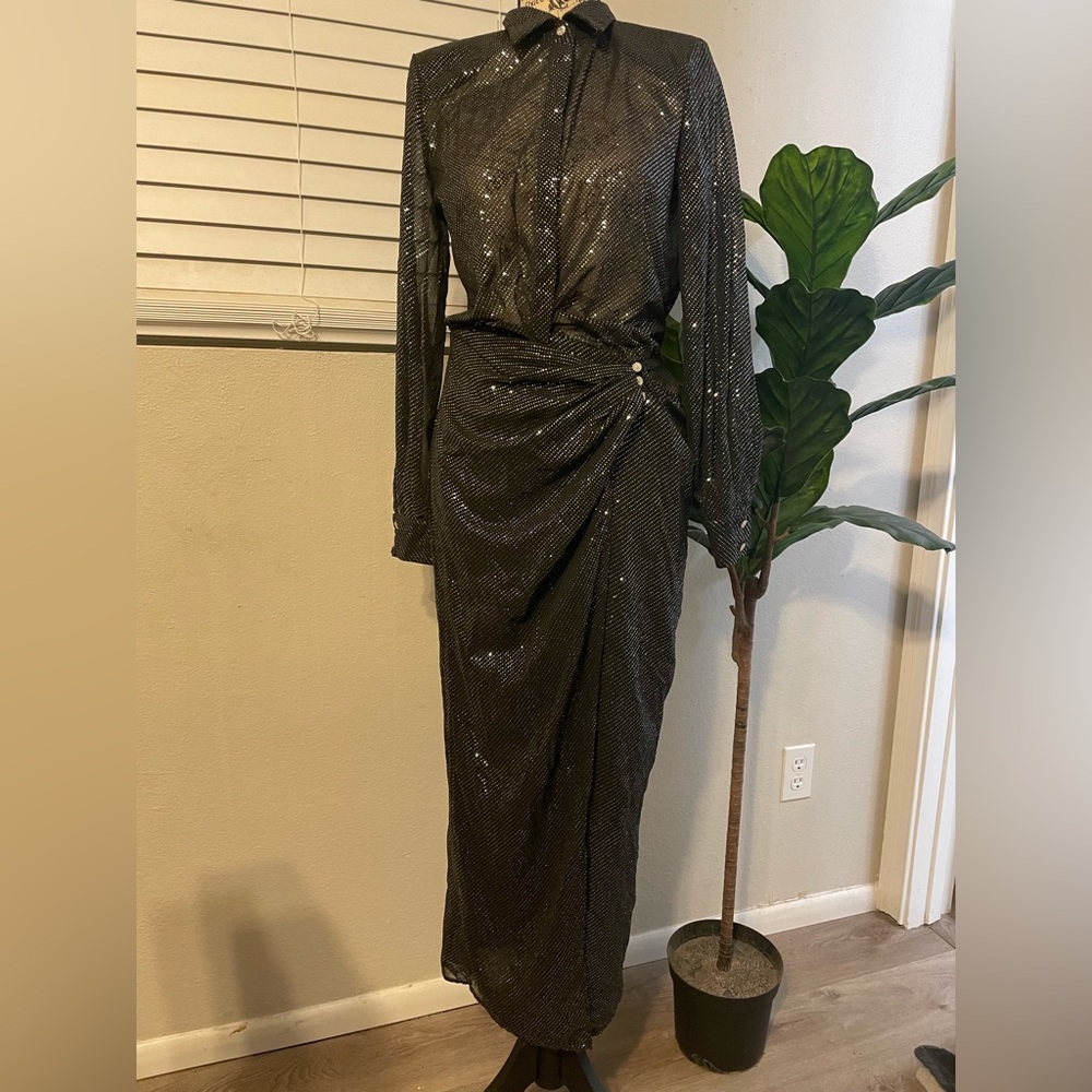 Zara mid length wrap dress